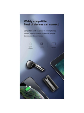 Fineblue F5 Pro Earbud Bluetooth Handsfree Ακουστικό με Θήκη Φόρτισης Λευκό