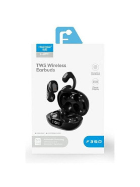 Fineblue F350 Earbud Bluetooth Handsfree Ακουστικά με Θήκη Φόρτισης Μαύρα