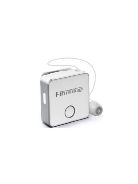 Fineblue F2 Pro In-ear Bluetooth Handsfree Ακουστικό Πέτου Λευκό