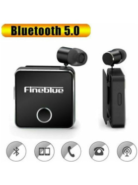 Fineblue F1 In-ear Bluetooth Handsfree Ακουστικό Πέτου Μαύρο