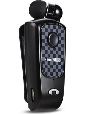 Fineblue F Plus In-ear Bluetooth Handsfree Ακουστικό Πέτου Μαύρο