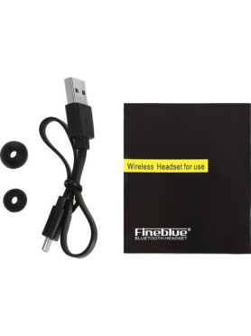 Fineblue F Plus In-ear Bluetooth Handsfree Ακουστικό Πέτου Μαύρο