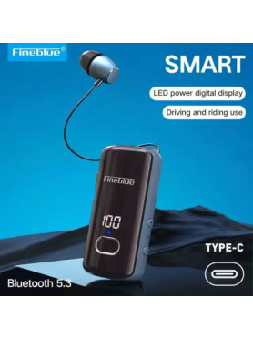Fineblue F580 In-ear Bluetooth Handsfree Ακουστικό Μαύρο