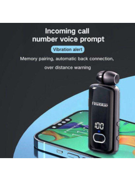 Fineblue F580 In-ear Bluetooth Handsfree Ακουστικό Μαύρο