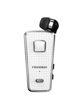 Fineblue F970 Pro In-ear Bluetooth Handsfree Ακουστικό Πέτου Λευκό