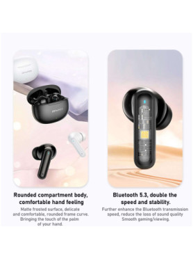 Awei T71 In-ear Bluetooth Handsfree Ακουστικά με Αντοχή στον Ιδρώτα και Θήκη Φόρτισης Μαύρα