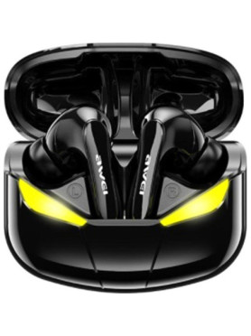 Awei T35 In-ear Bluetooth Handsfree Ακουστικά με Αντοχή στον Ιδρώτα και Θήκη Φόρτισης Μαύρα