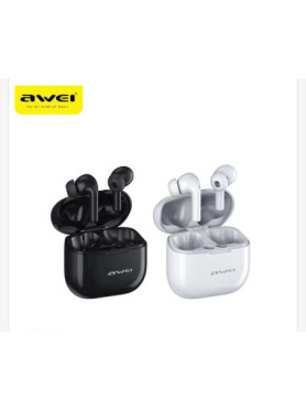 Awei T1 Pro In-ear Bluetooth Handsfree Ακουστικά με Αντοχή στον Ιδρώτα και Θήκη Φόρτισης Μαύρα