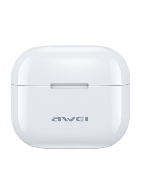 Awei T1 Pro In-ear Bluetooth Handsfree Ακουστικά με Αντοχή στον Ιδρώτα και Θήκη Φόρτισης Λευκά