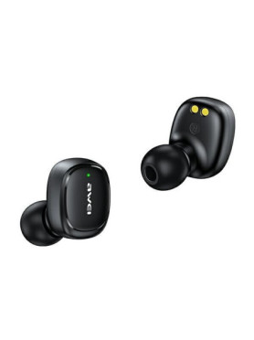 Awei T13 Pro In-ear Bluetooth Handsfree Ακουστικά με Αντοχή στον Ιδρώτα και Θήκη Φόρτισης Μαύρα