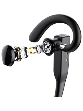ΥΥΚ525 In-ear Bluetooth Handsfree Ακουστικό με Θήκη Φόρτισης Μαύρο