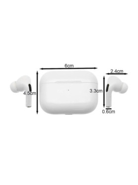 Pavareal Apro 3 Plus In-ear Bluetooth Handsfree Ακουστικά με Θήκη Φόρτισης Λευκά