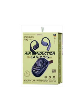 Remax OpenBuds P10 Bluetooth Handsfree Ακουστικά με Αντοχή στον Ιδρώτα και Θήκη Φόρτισης Μαύρα