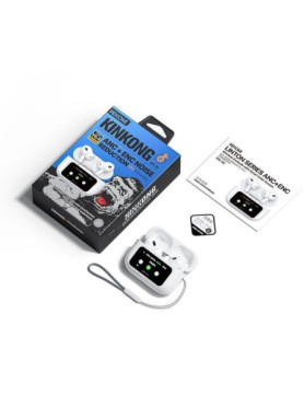 WK WS-26 In-ear Bluetooth Handsfree Ακουστικά με Θήκη Φόρτισης Λευκά