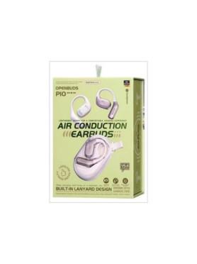 Remax OpenBuds P10 Bluetooth Handsfree Ακουστικά με Αντοχή στον Ιδρώτα και Θήκη Φόρτισης Μπεζ