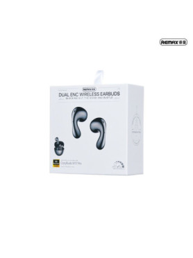 Remax W17 Pro Earbud Bluetooth Handsfree Ακουστικά με Θήκη Φόρτισης Γκρι