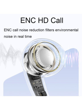 Remax Clearbuds C1 Bluetooth Handsfree Ακουστικά με Θήκη Φόρτισης Μπεζ