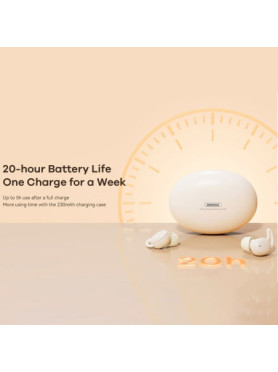 Remax SleepBuds Z2 Bluetooth Handsfree Ακουστικά με Θήκη Φόρτισης Μπεζ