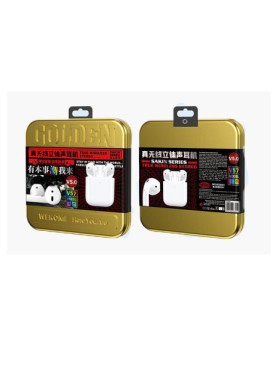 WK V57 Earbud Bluetooth Handsfree Ακουστικά με Θήκη Φόρτισης Λευκά