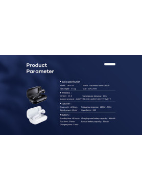 Remax TWS-18 Earbud Bluetooth Handsfree Ακουστικά με Θήκη Φόρτισης Μαύρα