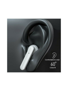 WK TWS V31 Earbud Bluetooth Handsfree Ακουστικά με Θήκη Φόρτισης Λευκά
