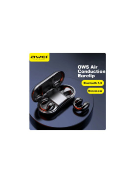 Awei TZ2 Open Ear Bluetooth Handsfree Ακουστικά με Θήκη Φόρτισης Μαύρα