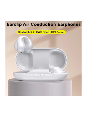 Awei TZ2 Open Ear Bluetooth Handsfree Ακουστικά με Θήκη Φόρτισης Λευκά