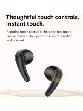 Awei T75 Earbud Bluetooth Handsfree Ακουστικά με Αντοχή στον Ιδρώτα και Θήκη Φόρτισης Μαύρα