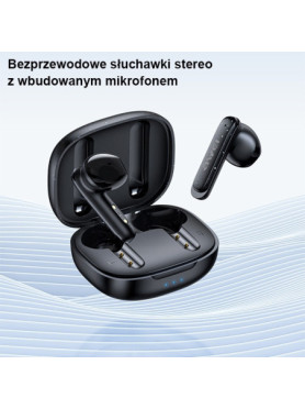 Awei T66 In-ear Bluetooth Handsfree Ακουστικά με Αντοχή στον Ιδρώτα και Θήκη Φόρτισης Μαύρα