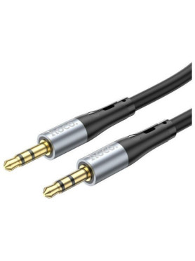 Hoco Καλώδιο 3.5mm male - 3.5mm male Μαύρο 1m (302287)