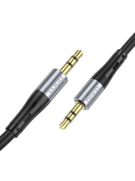 Hoco Καλώδιο 3.5mm male - 3.5mm male Μαύρο 1m (302287)