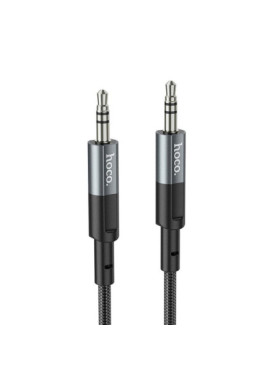 Hoco Καλώδιο 3.5mm male - 3.5mm male Μαύρο 1m (302287)