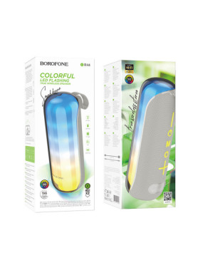 Borofone BR44 Ηχείο Bluetooth 5W με Ραδιόφωνο και Διάρκεια Μπαταρίας έως 2 ώρες Γκρι