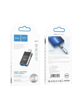 Hoco UA17 Μετατροπέας Lightning male σε USB-C female 1τμχ