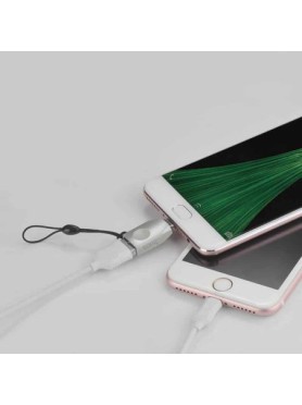 Hoco Μετατροπέας micro USB male σε USB-A female Ασημί (HOC-UA10m-S)