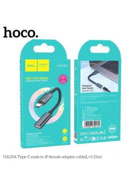 Hoco Μετατροπέας USB-C male σε Lightning male Μπλε 1τμχ