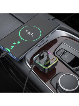 Hoco FM Transmitter Αυτοκινήτου με Bluetooth / USB