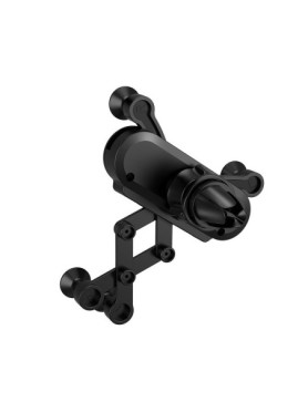 Borofone Eddie Βάση Κινητού Αυτοκινήτου 4" - 6.5" με Ρυθμιζόμενα Άγκιστρα Μαύρη
