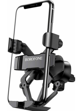 Borofone BH32 Βάση Κινητού Αυτοκινήτου 4.7" - 6.7" με Ρυθμιζόμενα Άγκιστρα Μαύρη