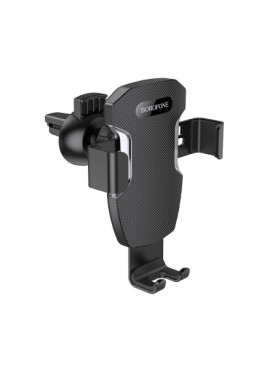 Borofone BH55 Βάση Κινητού Αυτοκινήτου 4.5" - 6.7" με Ρυθμιζόμενα Άγκιστρα Μαύρη