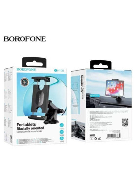 Borofone Βάση Κινητού Αυτοκινήτου BH100 με Ρυθμιζόμενα Άγκιστρα Μαύρη