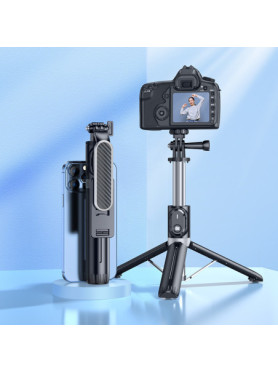Borofone BY12 Selfie Stick με Bluetooth / Τηλεχειριστήριο Μαύρο