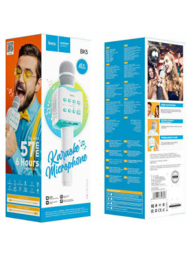 Hoco Ασύρματο Μικρόφωνο Karaoke BK5 Cantando σε Μπλε Χρώμα