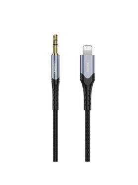 Remax RC-C015i Braided 3.5mm to Lightning Cable Μαύρο 1m (RC-C015i)