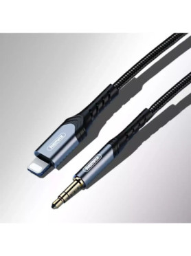 Remax RC-C015i Braided 3.5mm to Lightning Cable Μαύρο 1m (RC-C015i)