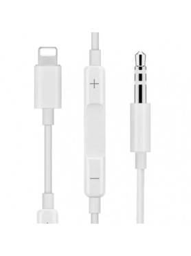 3.5mm to Lightning Cable Λευκό 1m (MH021)