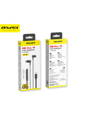 Awei PC-9T In-ear Handsfree Ακουστικά με Βύσμα USB-C
