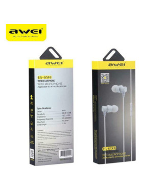 Awei ES65hi In-ear Handsfree με Βύσμα 3.5mm Λευκό