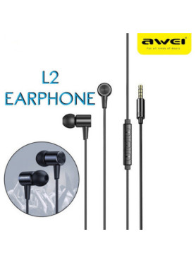 Awei L2 In-ear Handsfree με Βύσμα 3.5mm Μαύρο