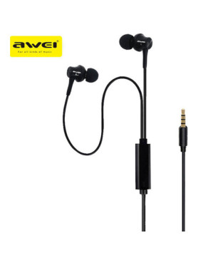 Awei PC-1 In-ear Handsfree με Βύσμα 3.5mm Μαύρο